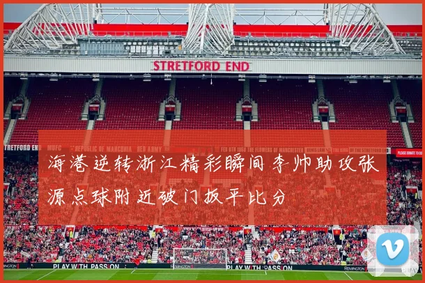 海港逆转浙江精彩瞬间李帅助攻张源点球附近破门扳平比分